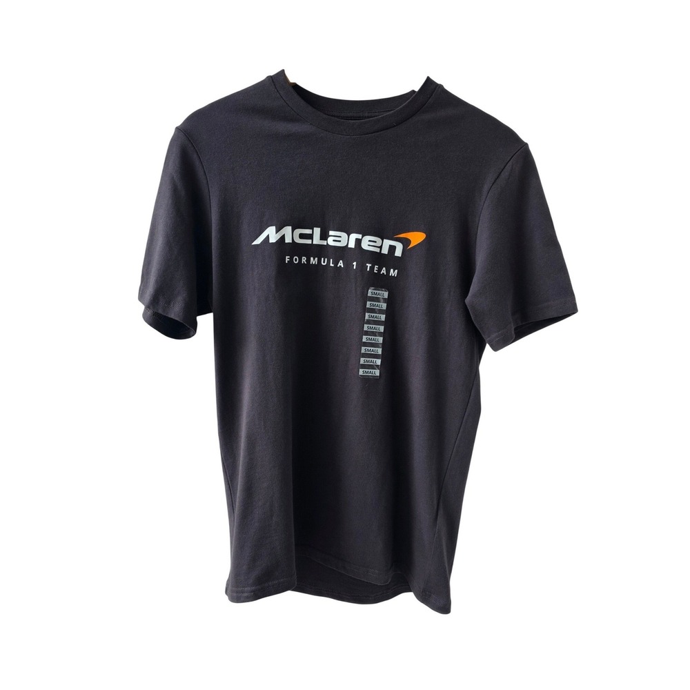 McLaren F1 Team Castore Racing Tee Shirt Black Small Lando Norris Piastri NWOT